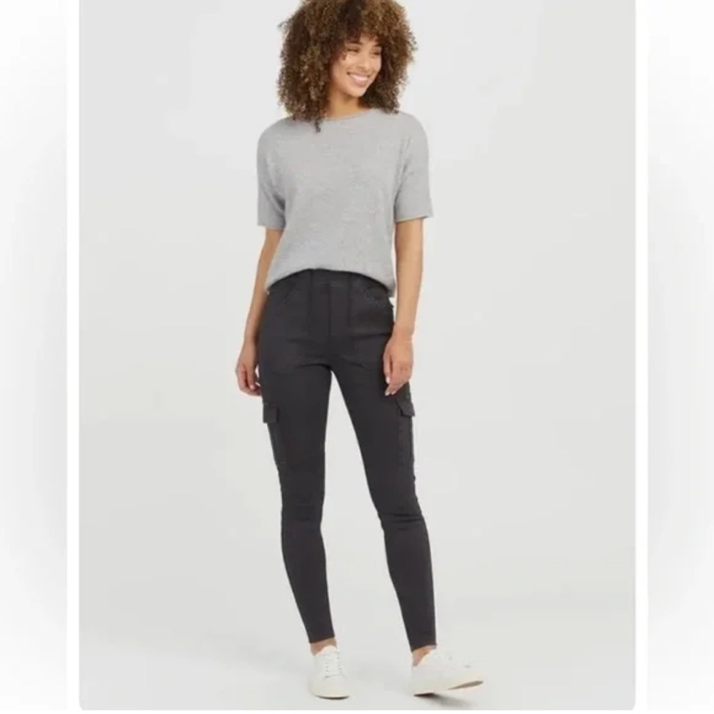 NWT SPANX Twill Black Leggings